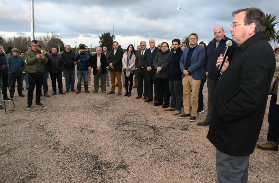 Se inauguraron obras en ruta 6, entre by pass de Sauce y ruta 11